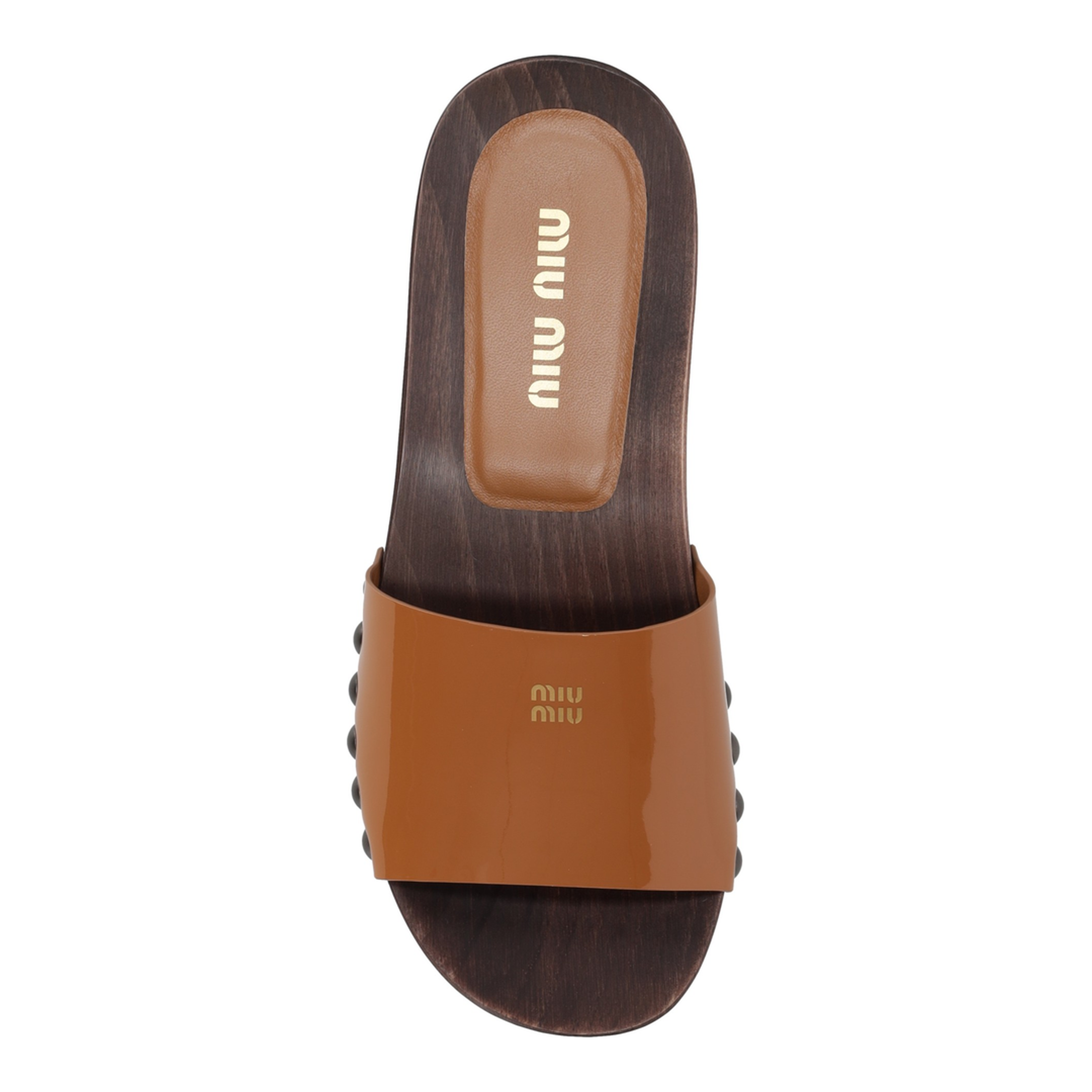 MAYFEYR - Miu Miu - Patent Leather Clogs - 5Z425EFA030069F098L