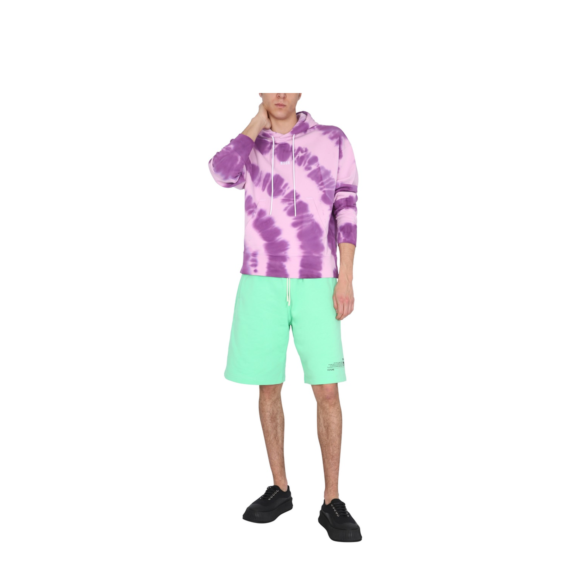 MAYFEYR - MSGM - Printed Sweatshirt With Micro Logo - 3040MM18621709572