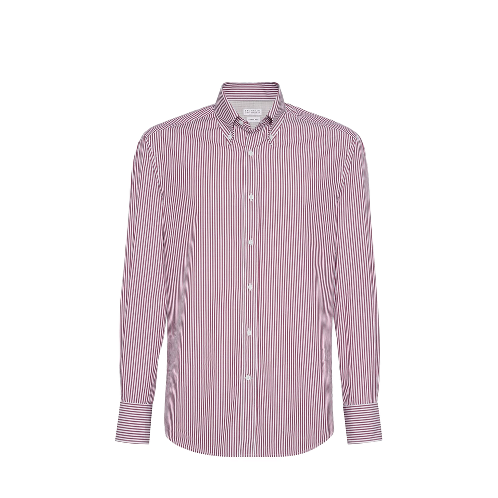 Striped Poplin Shirt in Light Purple