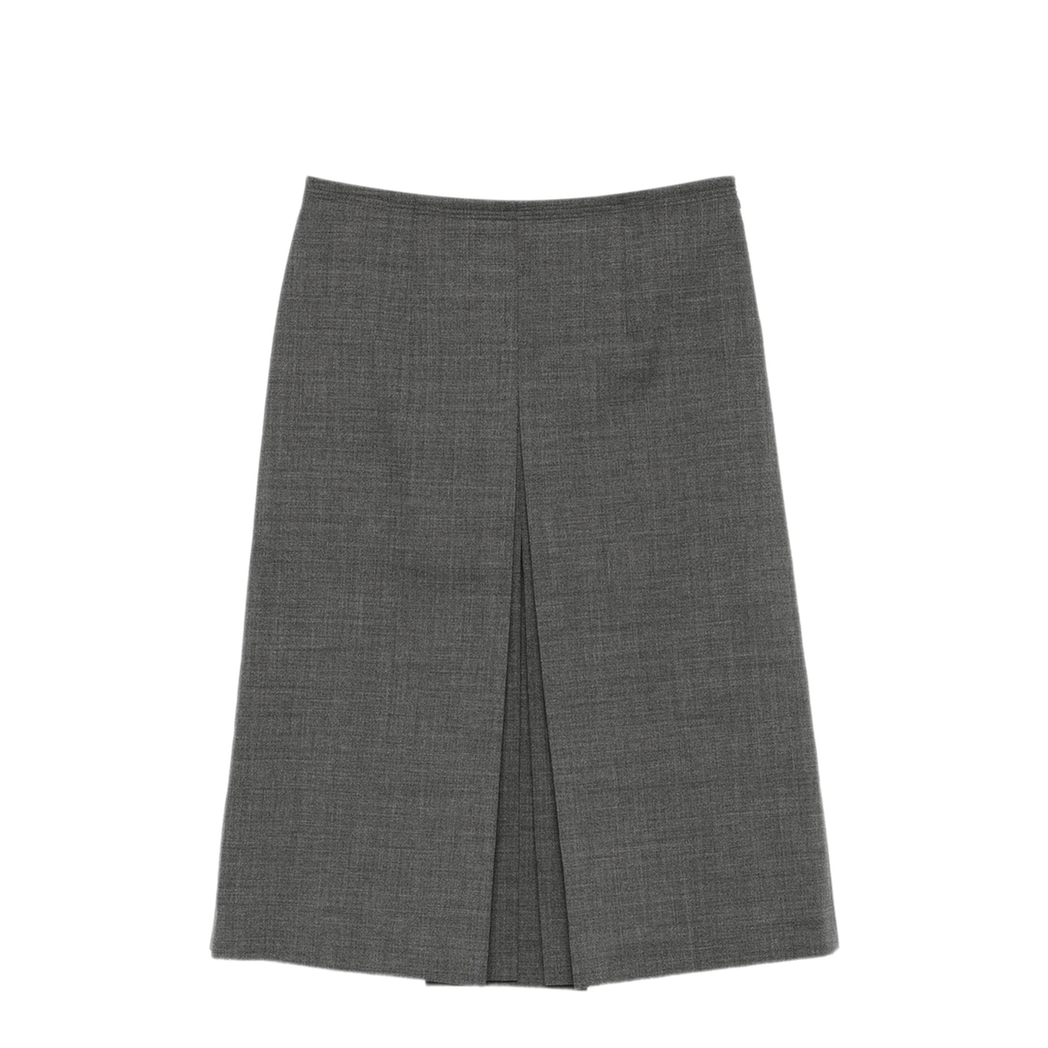 MAYFEYR - Prada - Pleated Wool Midi Skirt - P10A8SOOO6011F0480