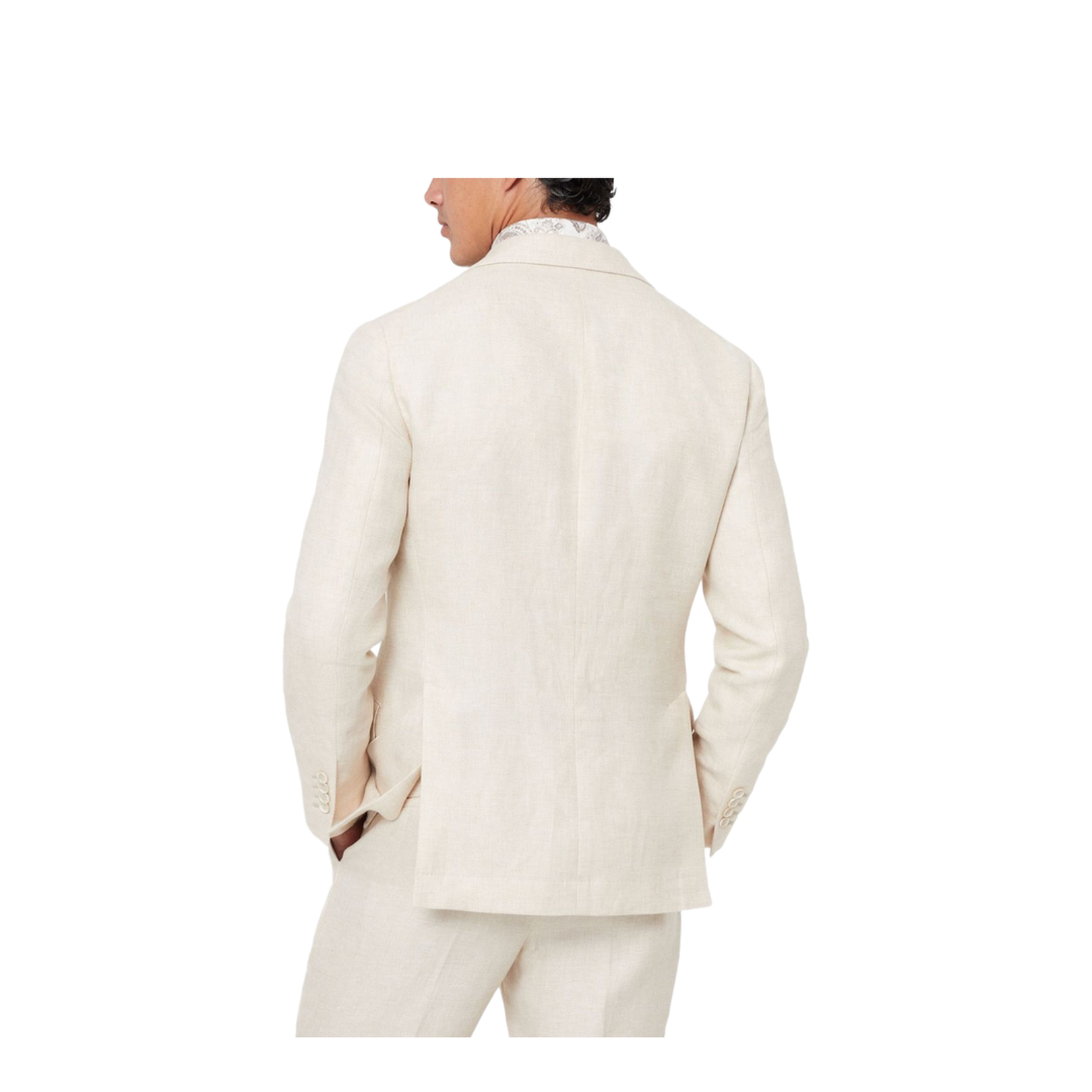Single-Breasted Blazer - Beige
