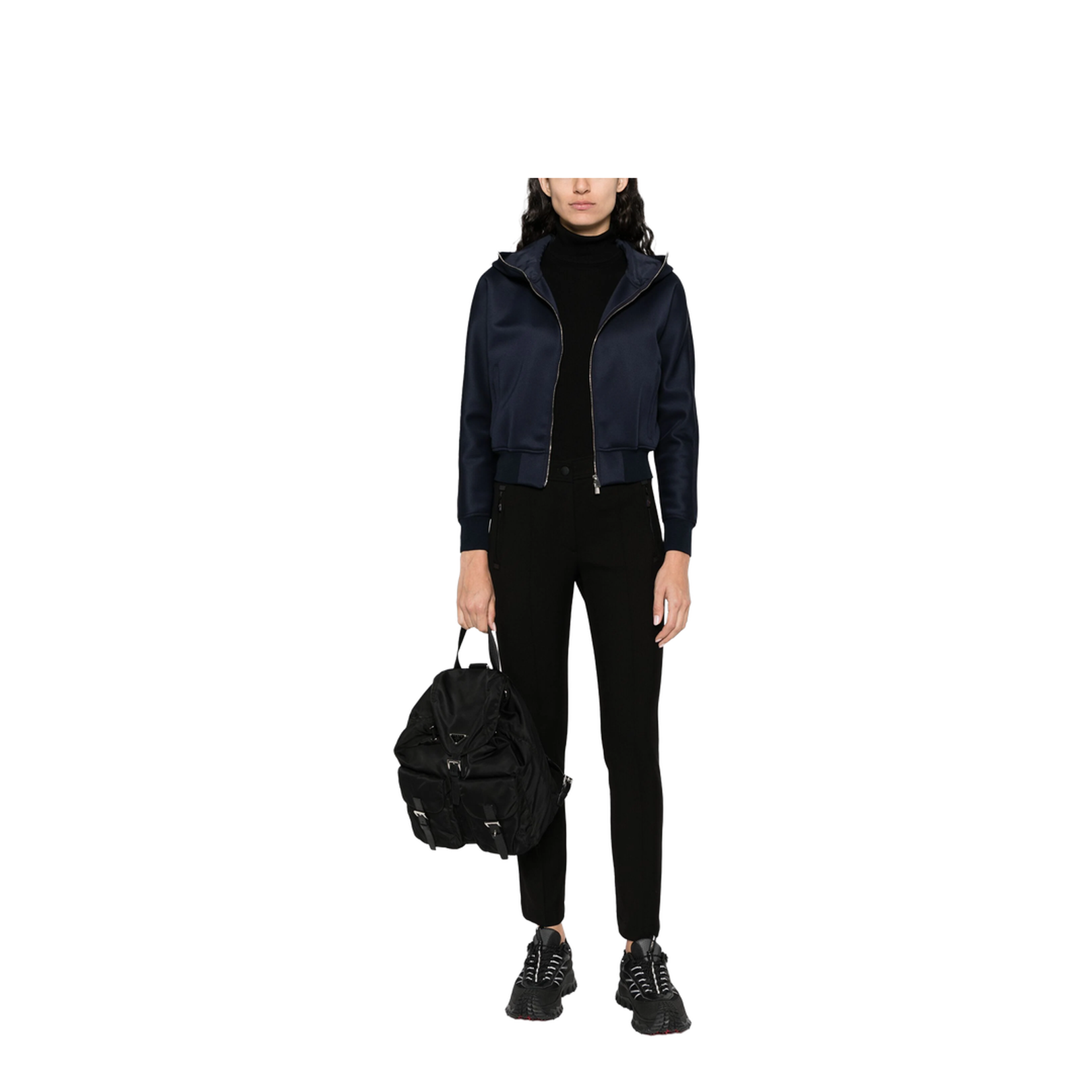 Slim Fit Trousers In Technical Fabric