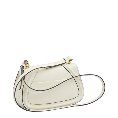 Blondie Leather Top Handle Bag - Cream