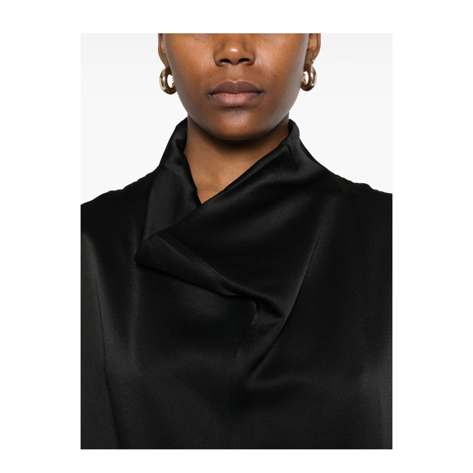 Sleeveless Funnel-neck Top