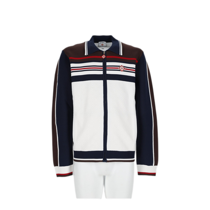 MAYFEYR - Casablanca - White Brown Navy Sweatshirt - MAW26KW147701WHITEBROWNNAVY