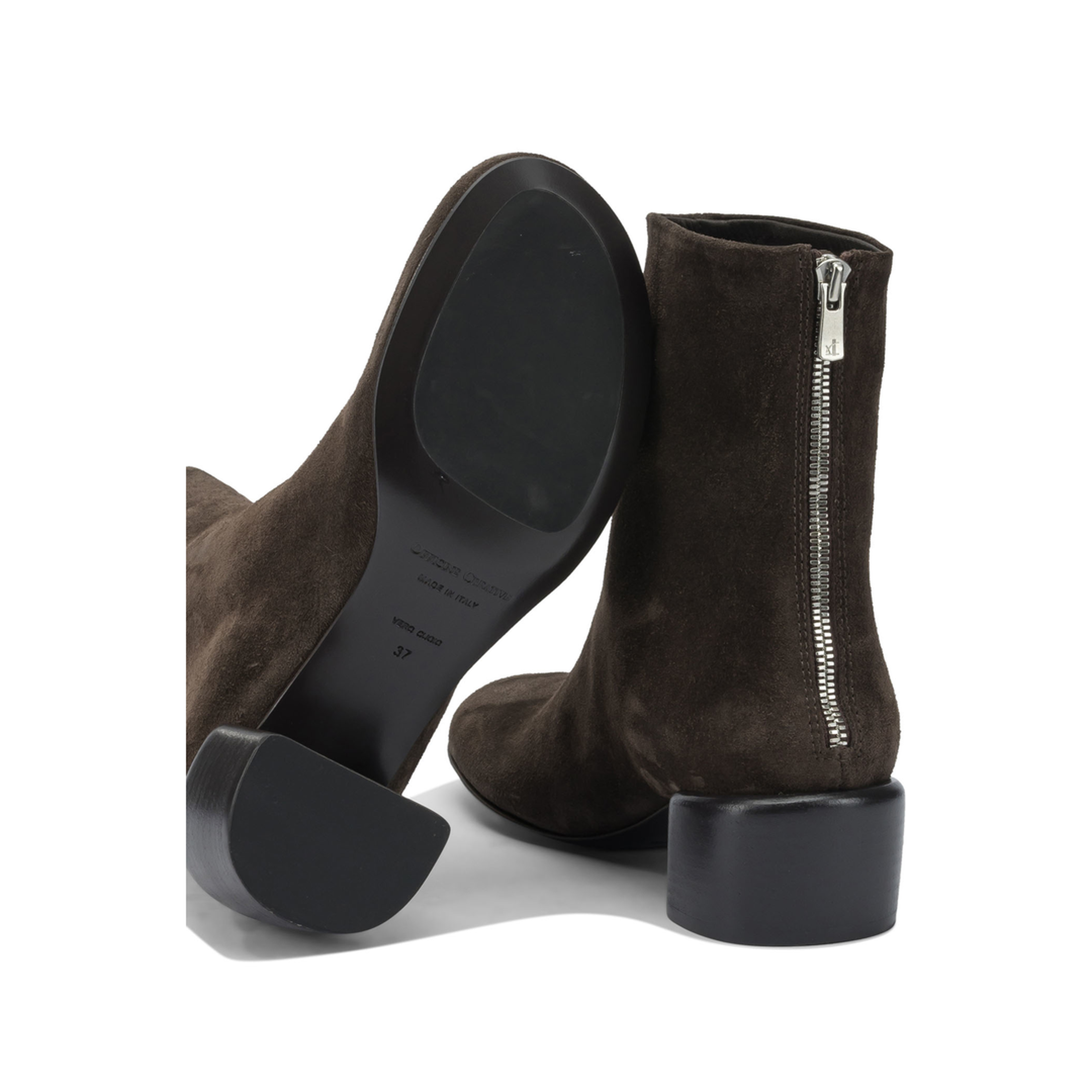 MAYFEYR - Officine Creative - Flore 012 40Mm Zippered Ankle Boots - FLORE012WLIGHTCACHEMIREPEPE