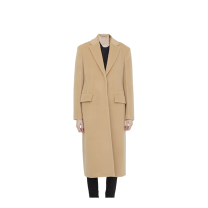 Single-Breasted Wool Coat