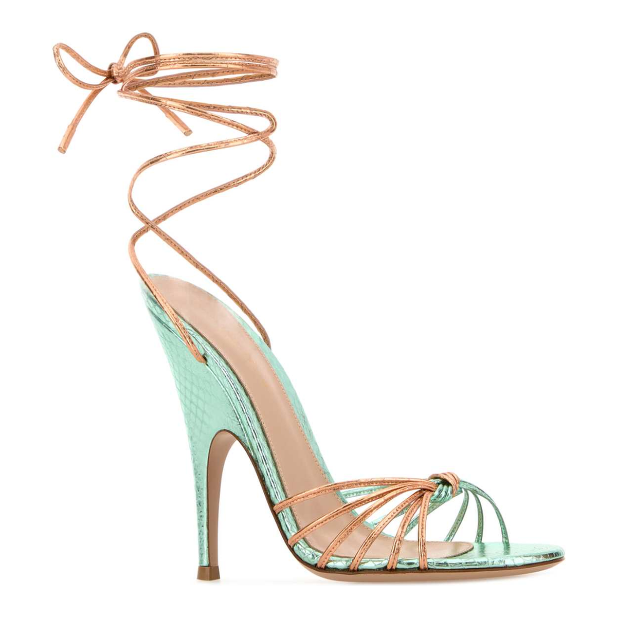 MAYFEYR - Gianvito Rossi - Two Tone Leather Sandals - G3270111RICAYEALRG