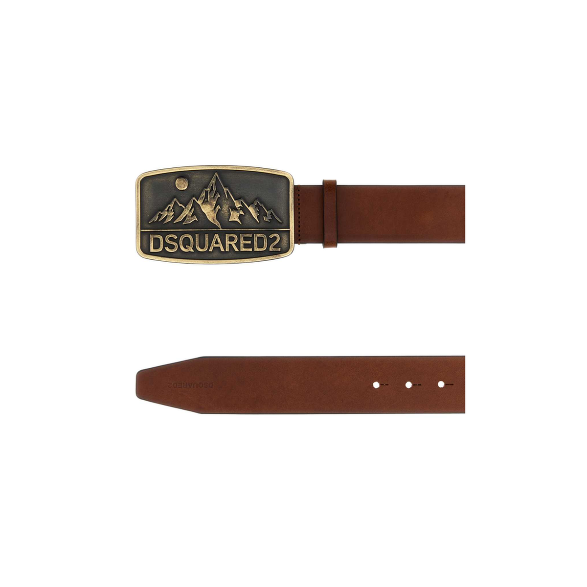 MAYFEYR - Dsquared2 - Brown Leather Belt - BEM0739129000015117