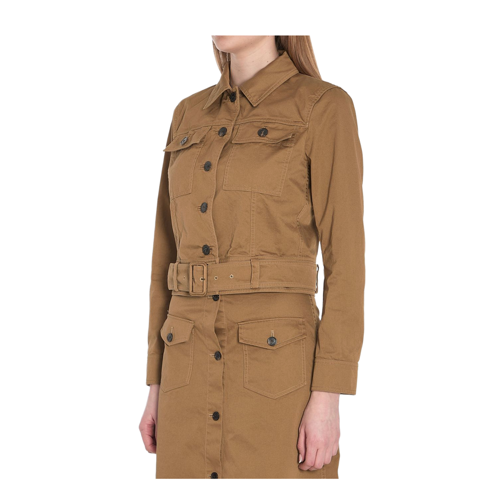 Brown Front Button Jacket
