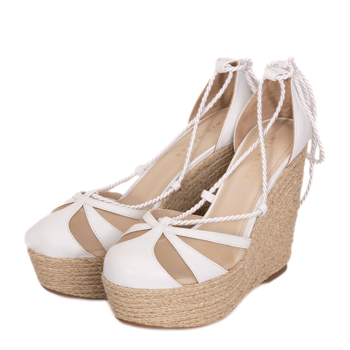 MAYFEYR - MIA BECAR - Sabrina Wedge White - SABRINAWEDGE115WHITE