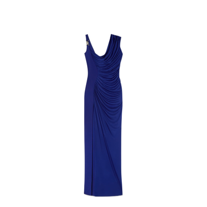 Long Dress with Draping