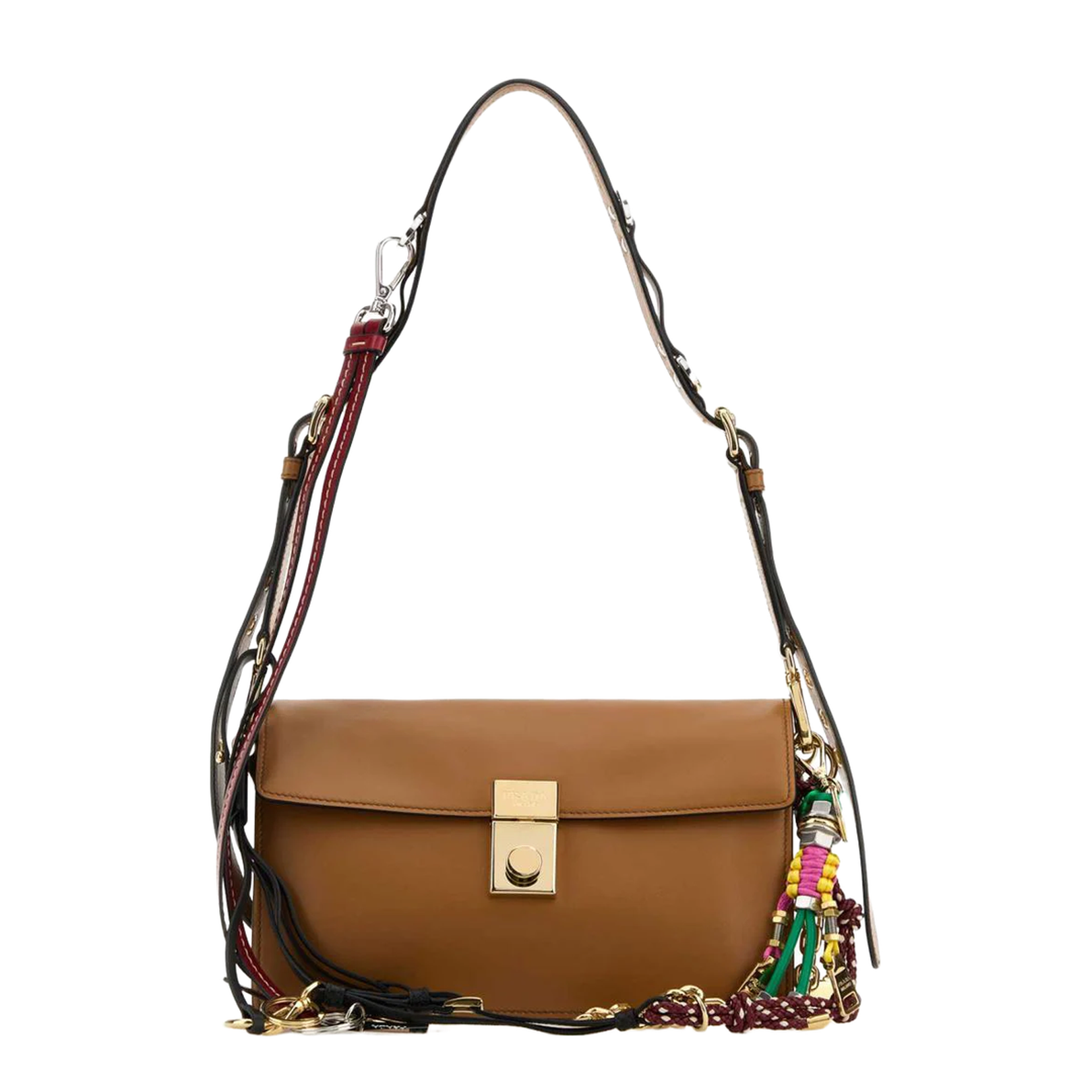 Caramel Leather Small Shoulder Bag