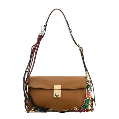 Caramel Leather Small Shoulder Bag