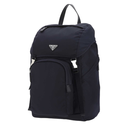 Re-Nylon Backpack with Saffiano Details