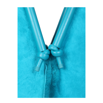 Bolster Medium Lambskin Tote Bags - Blue