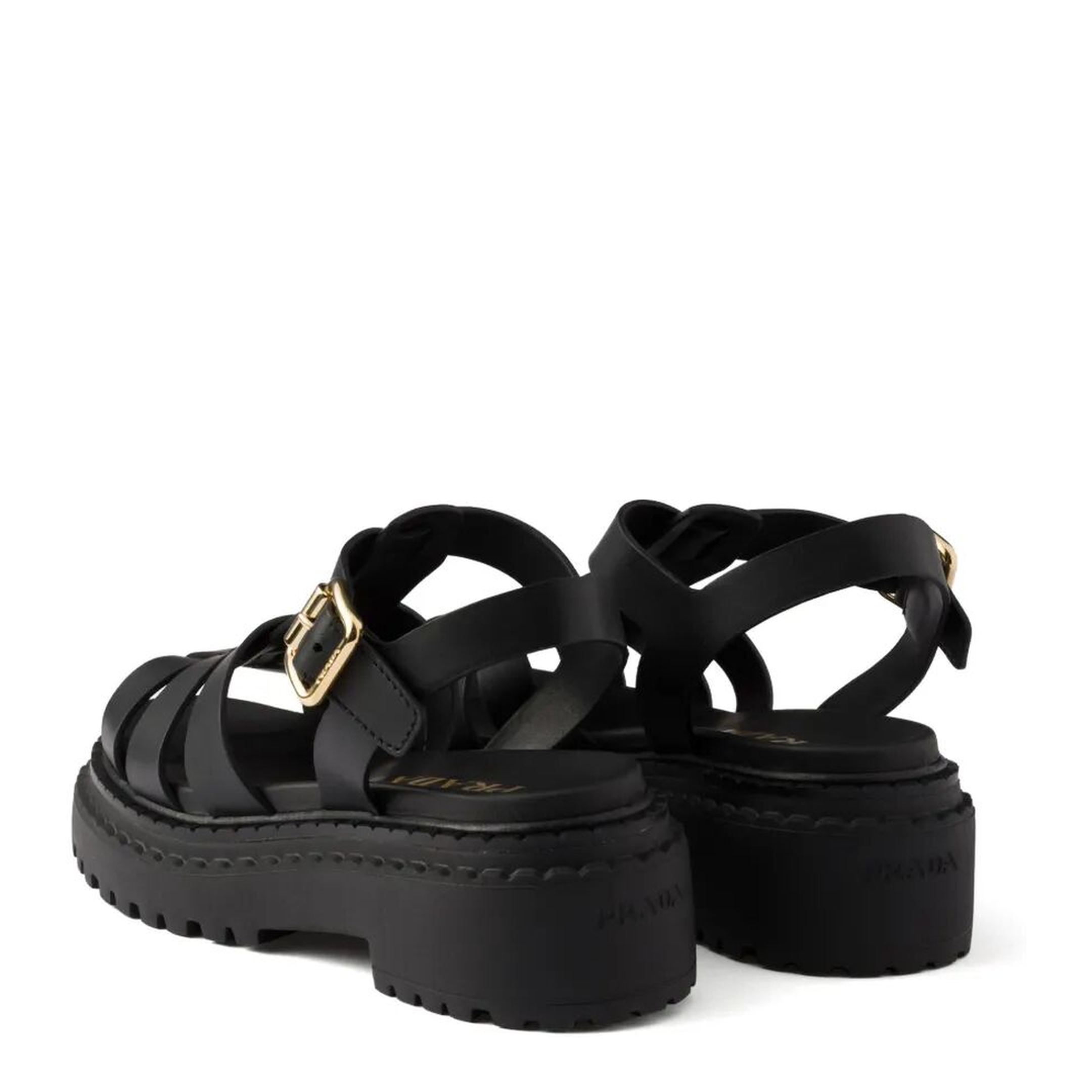 MAYFEYR - Prada - Fisherman'S Leather Flatform Sandals - 1X923NF0557V6