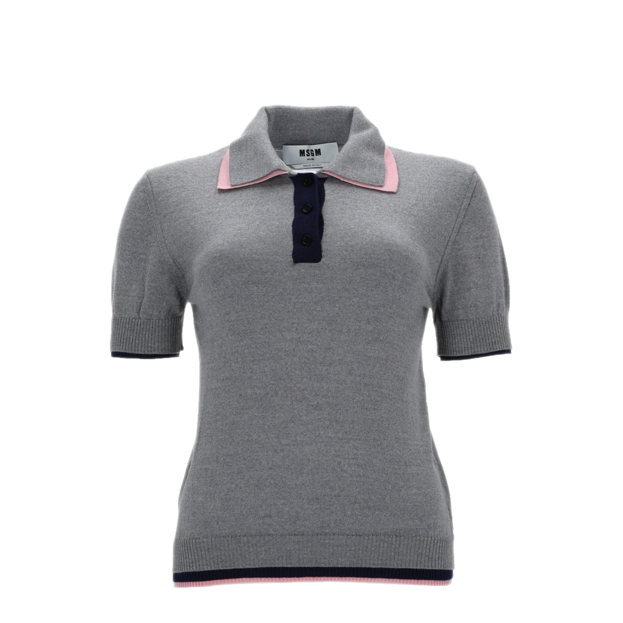MAYFEYR - MSGM - Merino Wool Polo Shirt - 4041MDM19526729398