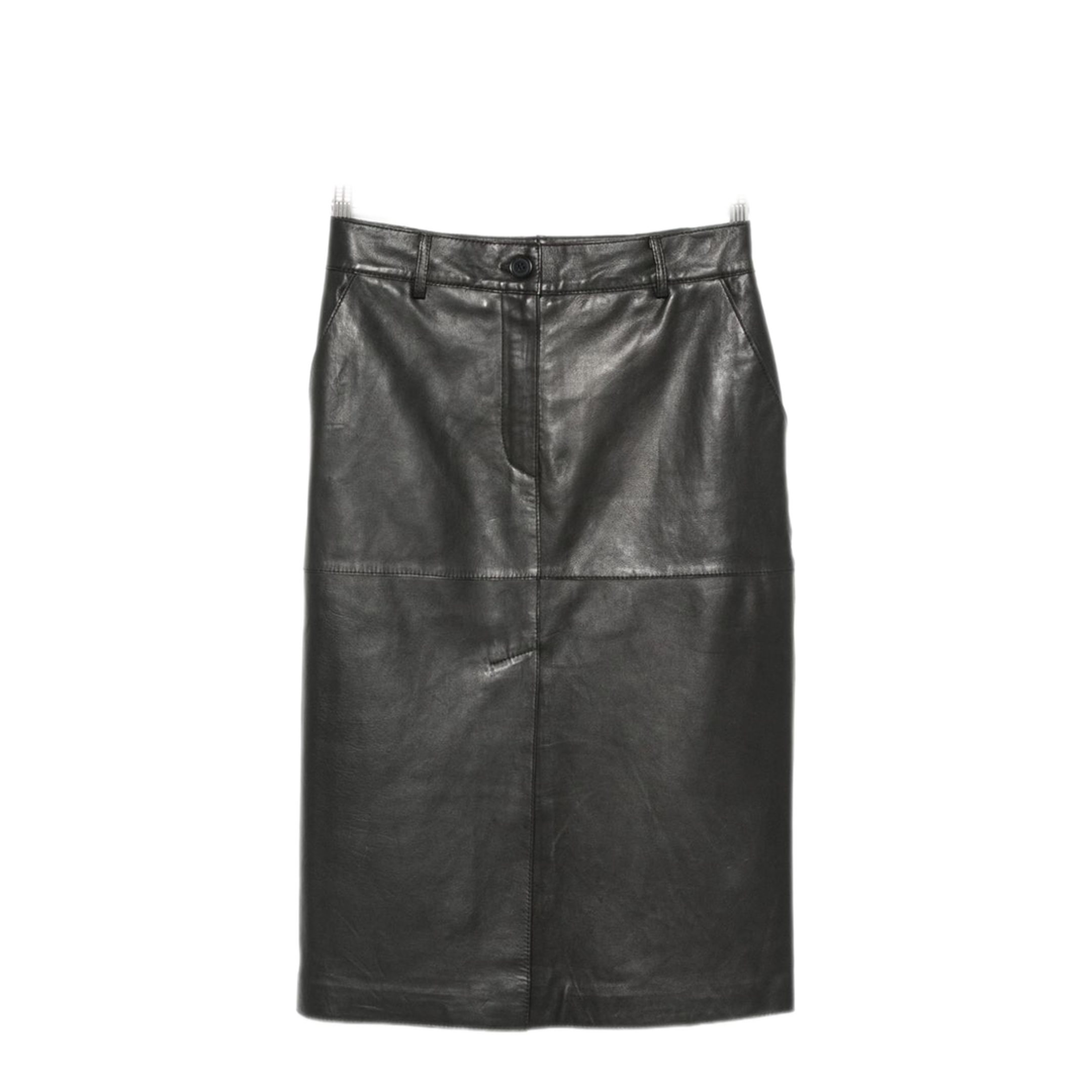 MAYFEYR - Parosh - Black Leather Panelled Skirt - D621677SMACIOCK26W013