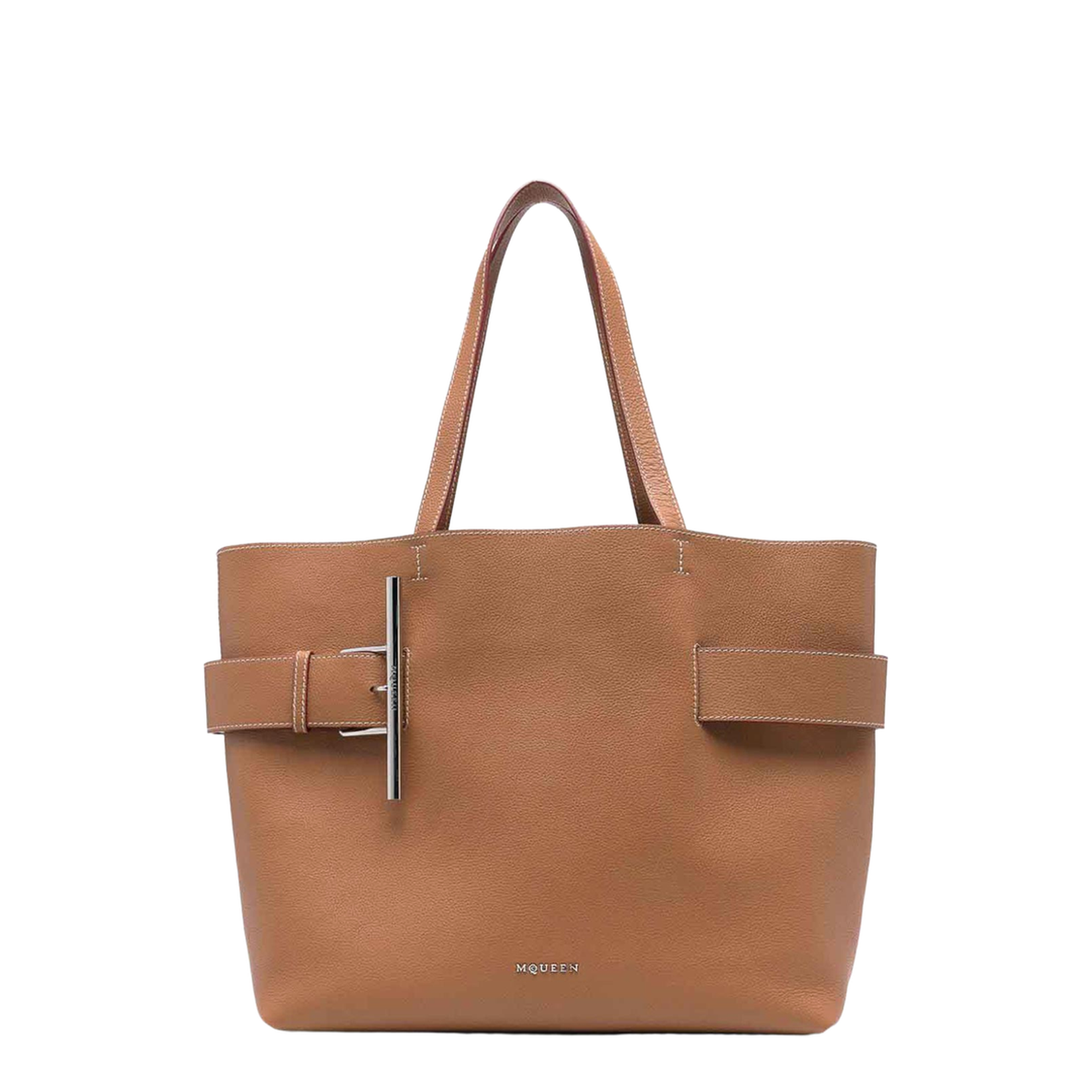T-Bar Sling Calf Leather Tote Bag
