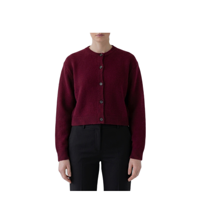 MAYFEYR - Lisa Yang - Deep Plum Emmylou Cardigan Jacket - 2026483DU