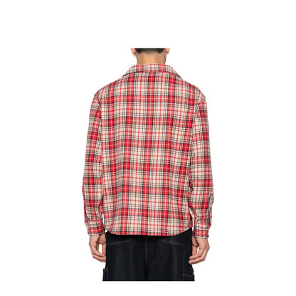 Oversized Shirt in Tartan Virgin-Wool Flannel