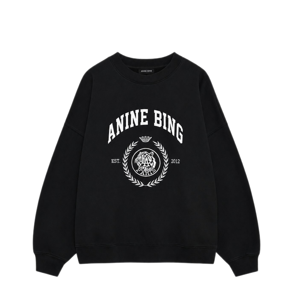 MAYFEYR - Anine Bing - Miles Sweatshirt Collegiate Vintage Black - A0812679VTG3
