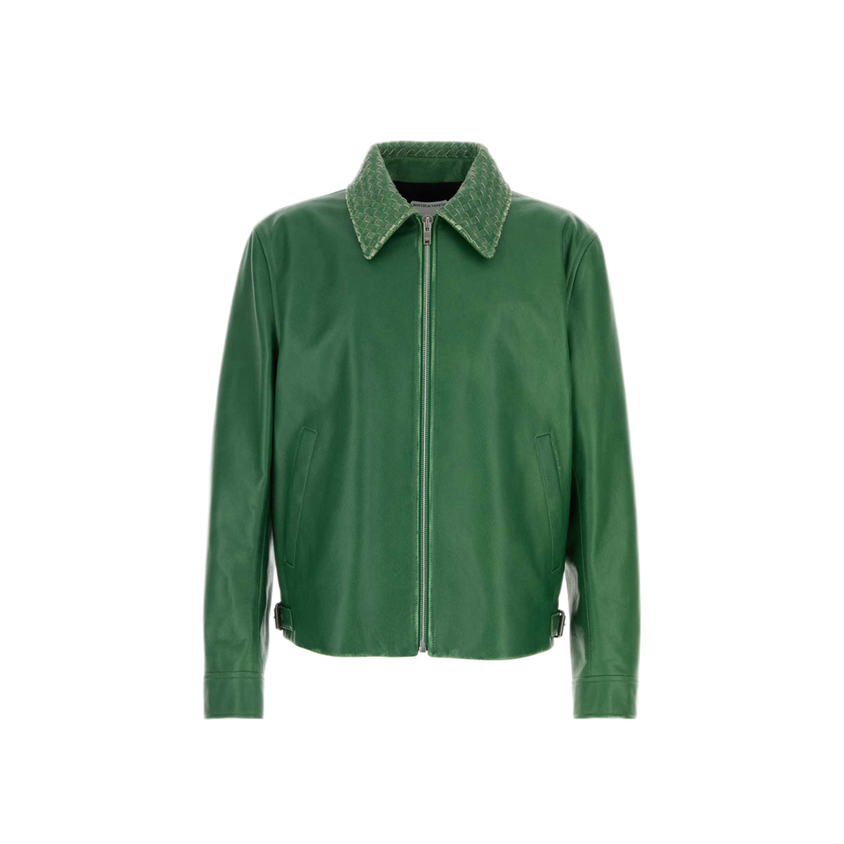 MAYFEYR - Bottega Veneta - Green Leather Blouson Jacket - A0046DV6M203086