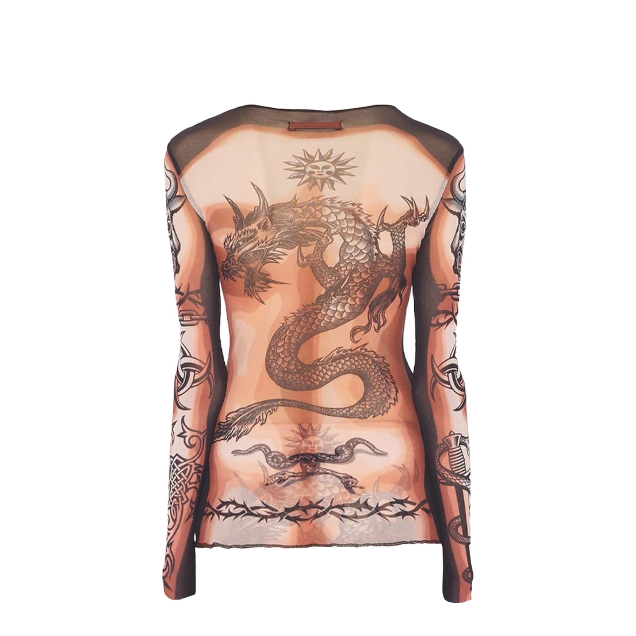 Safe Sex Tattoo Print Top