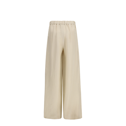 MAYFEYR - Max Mara - Wide-Leg Linen And Silk Pants - 2611131122600
