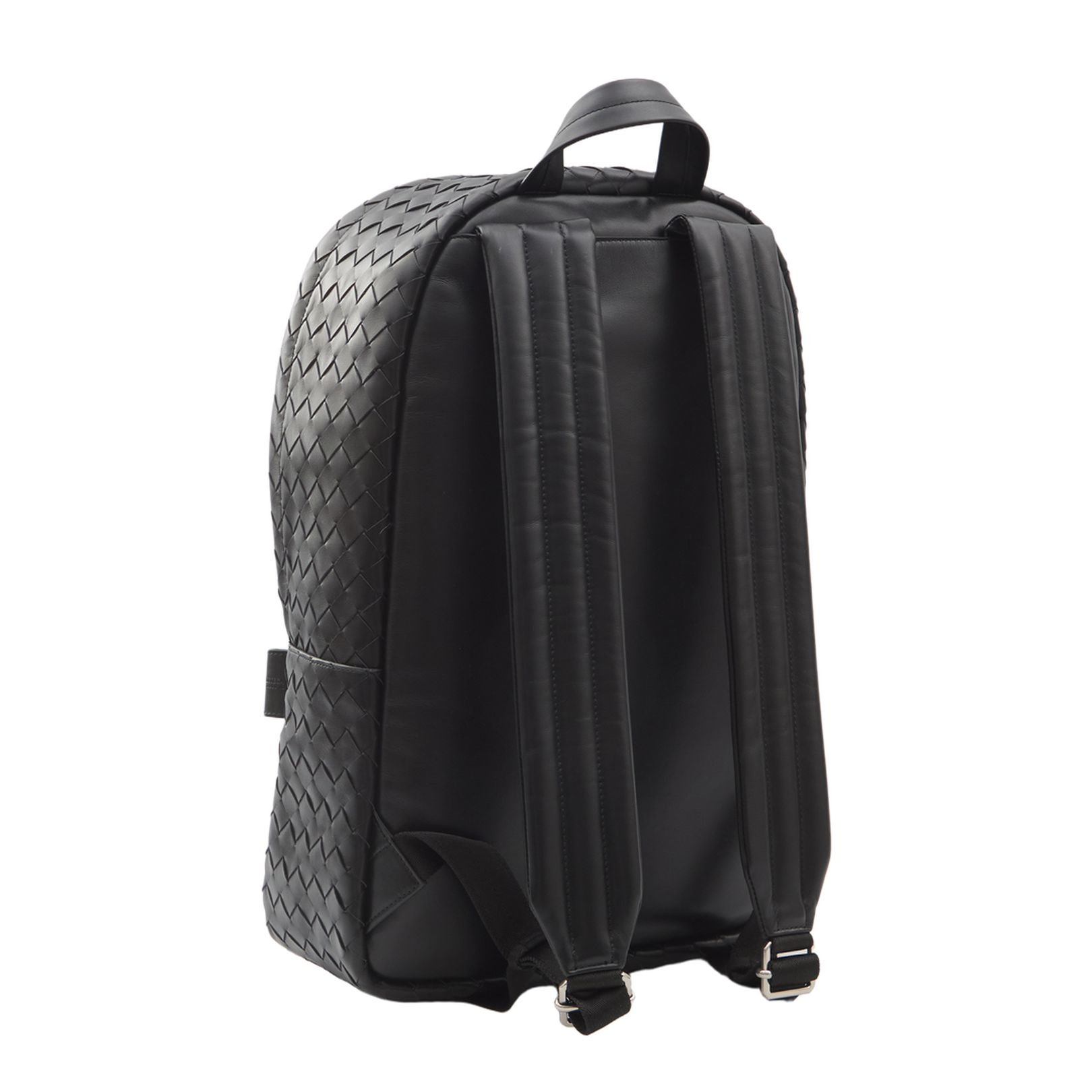 Black Intrecciato Backpack