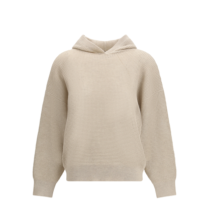 MAYFEYR - Brunello Cucinelli - Sparkling Net Cotton Hooded Sweatshirt - M12205109