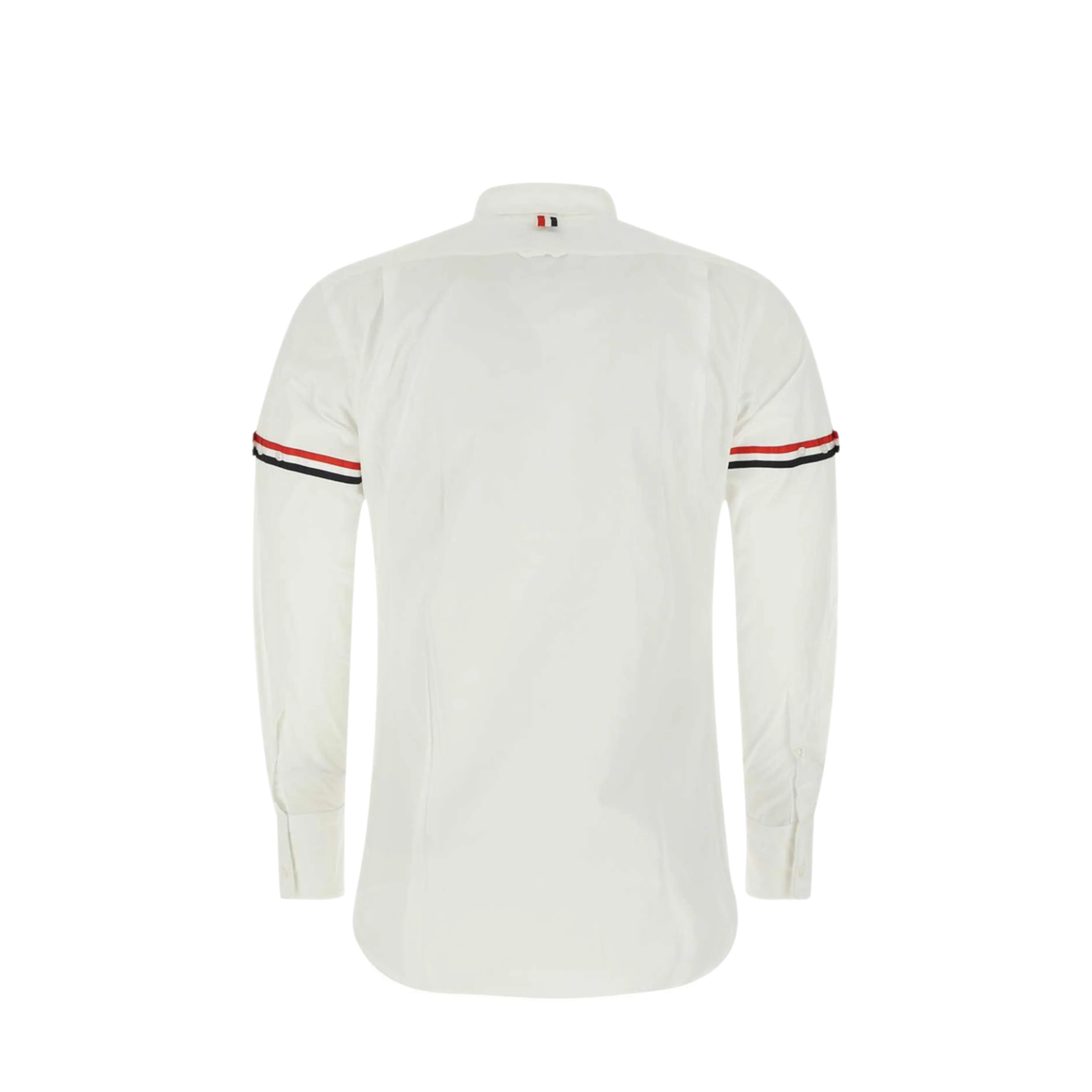 MAYFEYR - Thom Browne - Classic Shirt With Rwb Grosgrain Armbands In Poplin - MWL150E03113100