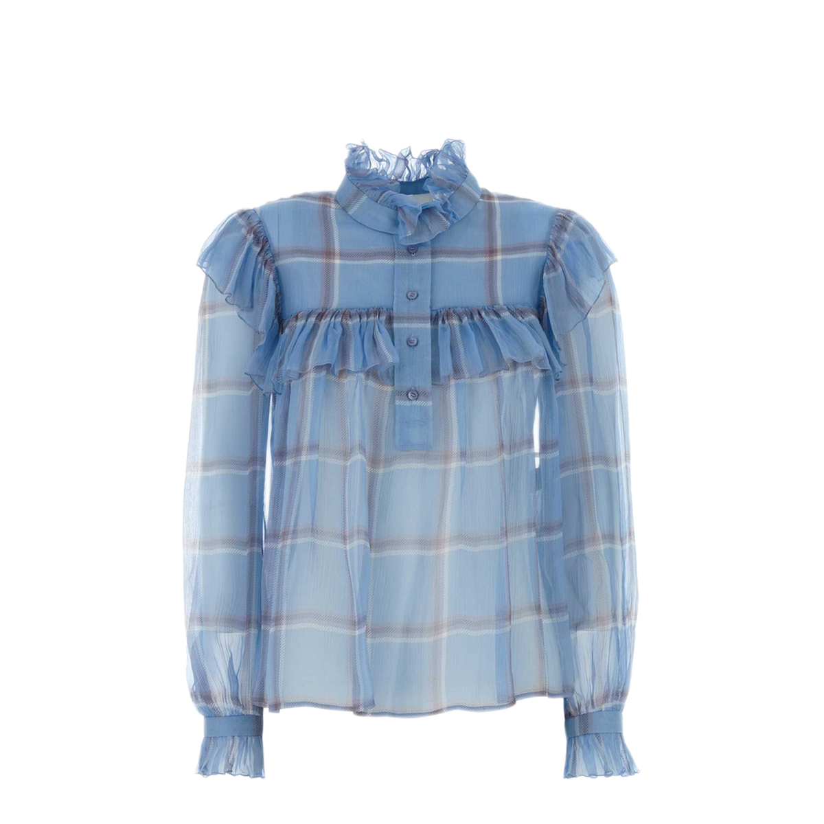 MAYFEYR - Chloè - Embroidered Muslin Blouse - CH26WHT483459A0