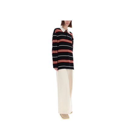 MAYFEYR - Guest In Residence - Striped Rugby Polo Shirt - U32010JMBLACKCOMBO