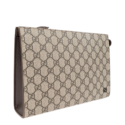 Brown Trim Small Pouch (GG Supreme)