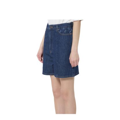 MAYFEYR - Marine Serre - Midnight Denim Shorts - WSH018ARDEN0002BL80