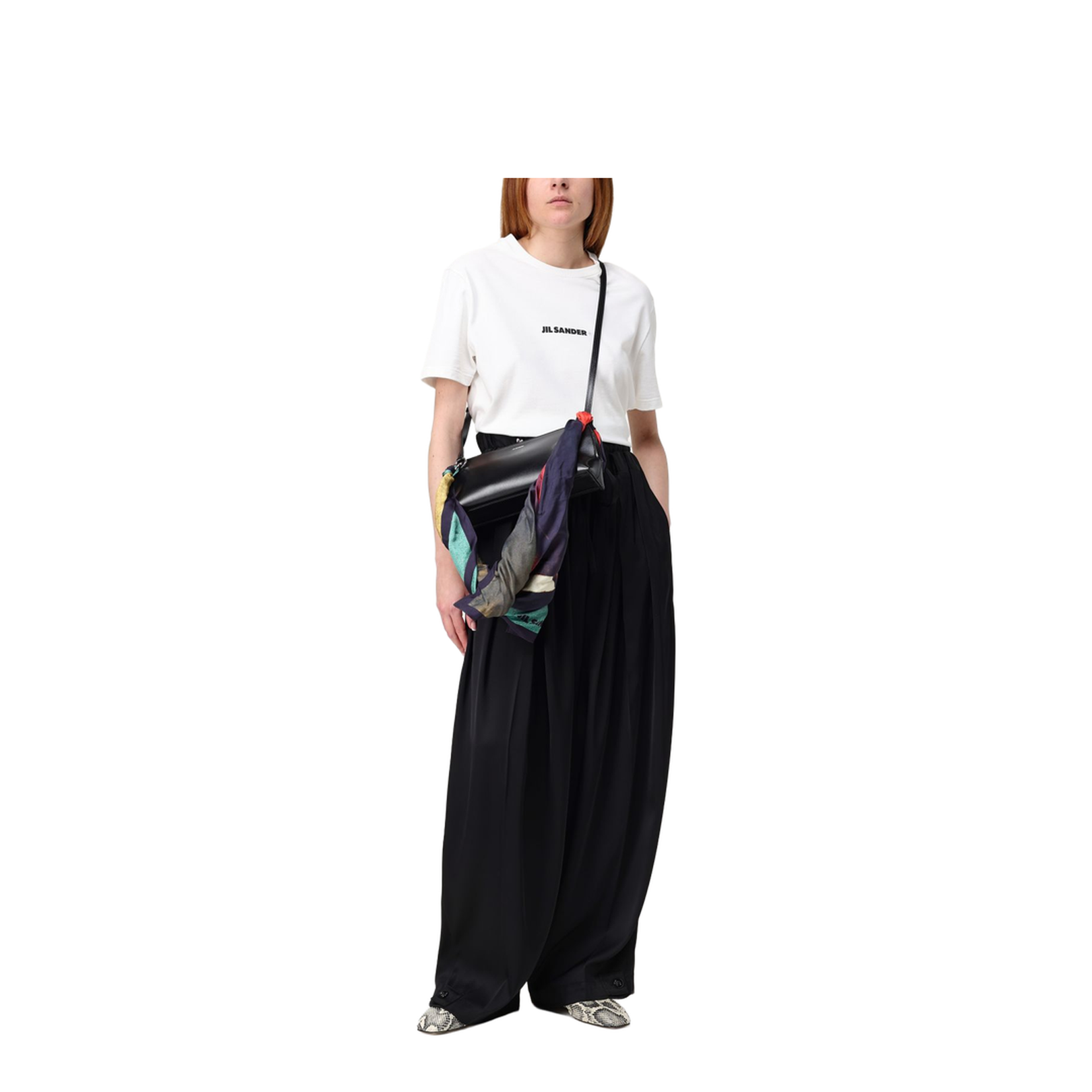 Goji Bag with Silk Scarf Handle