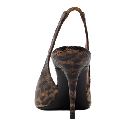 MAYFEYR - Amina Muaddi - Anok Sling 90 Leopard Snake - ANOKSLING90LEOPARDSNAKE