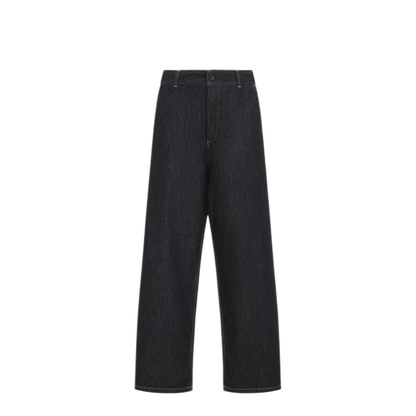 MAYFEYR - Studio Nicholson - Minard Curved Leg Jeans - MINARDSNM1646BLACK