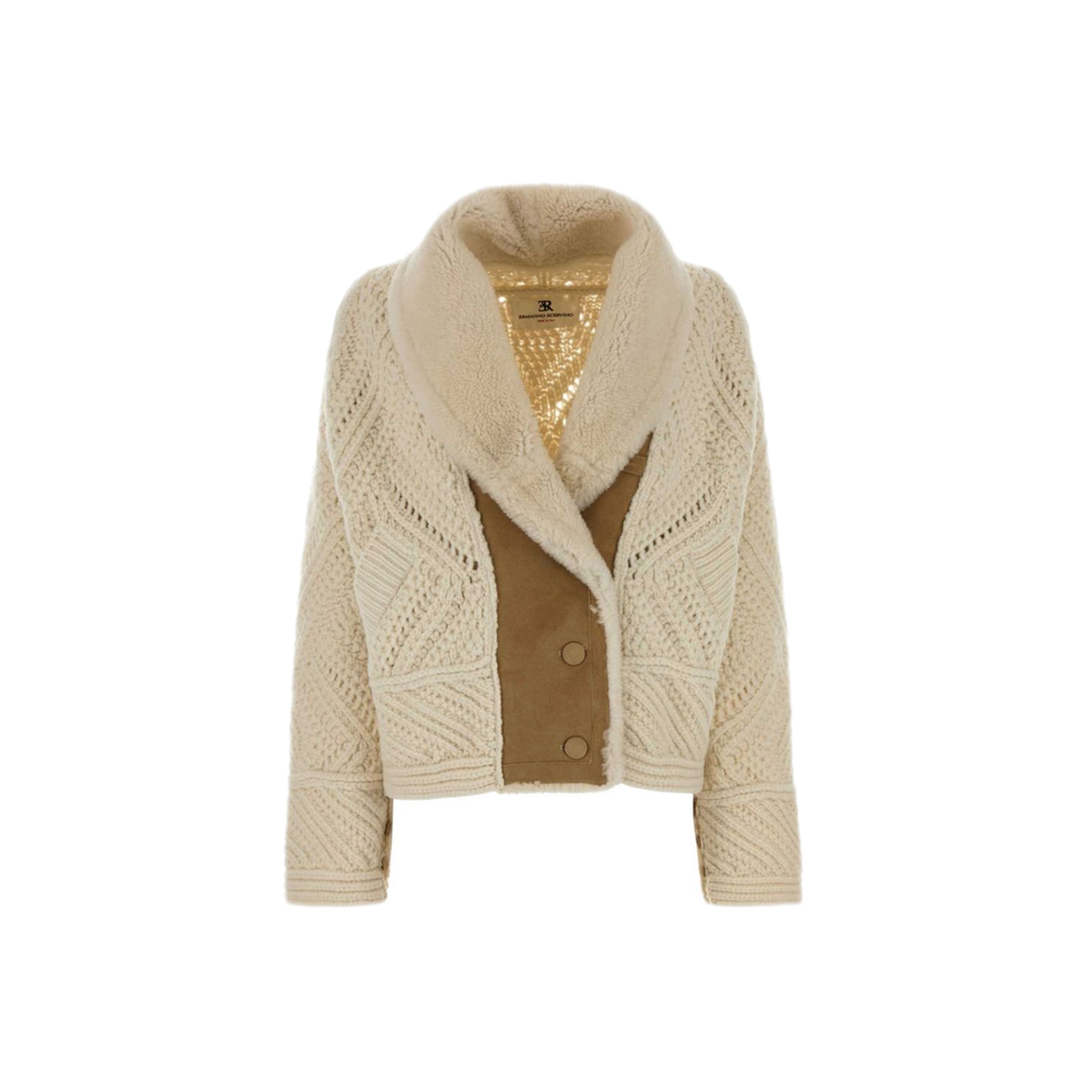 MAYFEYR - Ermanno Scervino - Beige Virgin Wool Coat - D495D303SHQTX14800