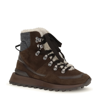 MAYFEYR - Brunello Cucinelli - Suede Lace Up Ankle Boots - MZSFG3377C9885