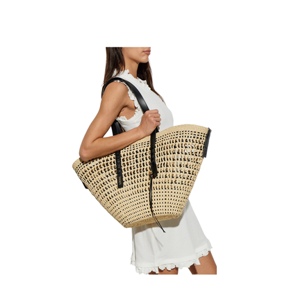 MAYFEYR - Loewe - Large Braid Bag - ASCPIBLX020NATURALBLACK