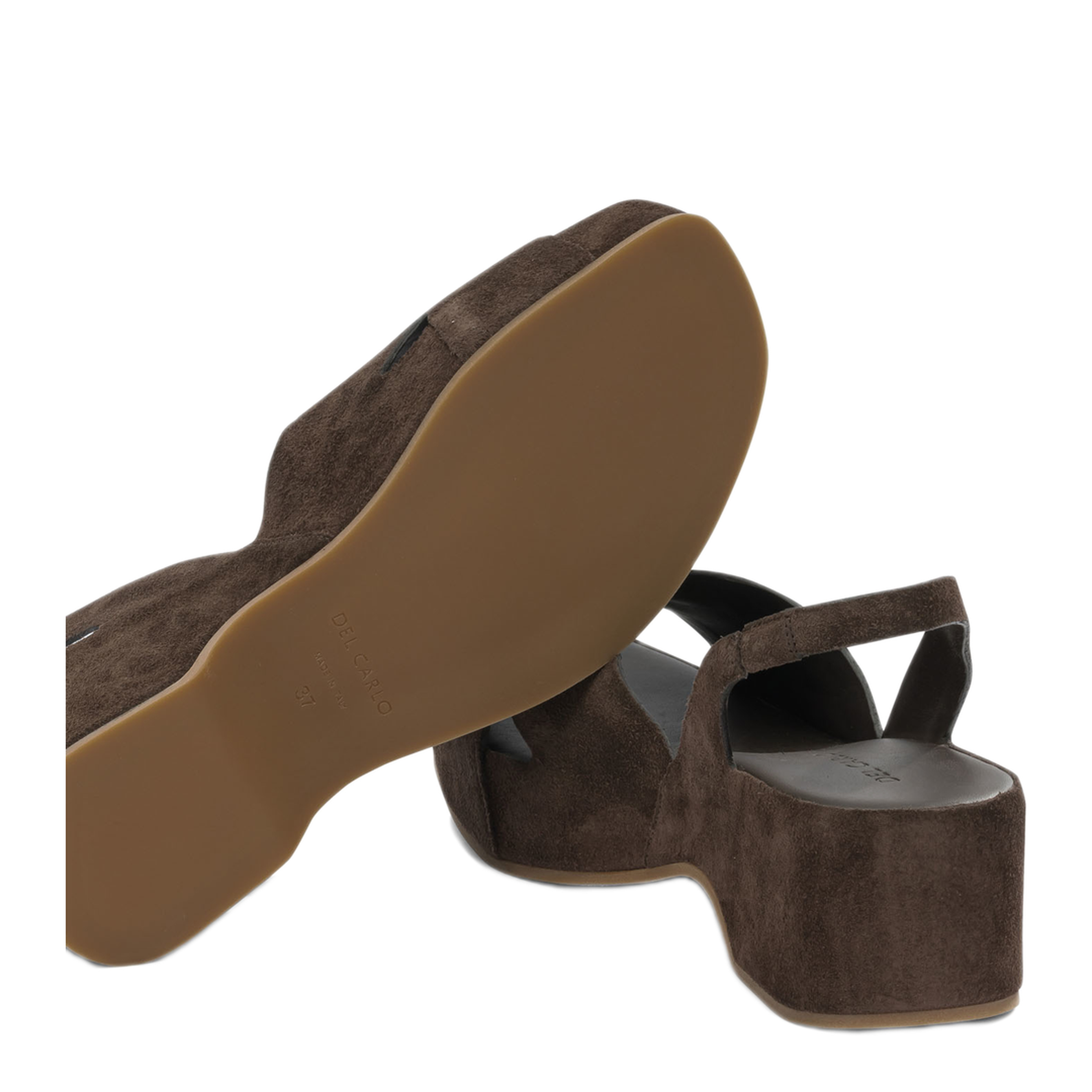 MAYFEYR - Del Carlo - Brown Suede Sandals - 11730HORUSSOFTYCAFFE