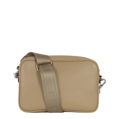 Squared Camera Case Fabric Beige
