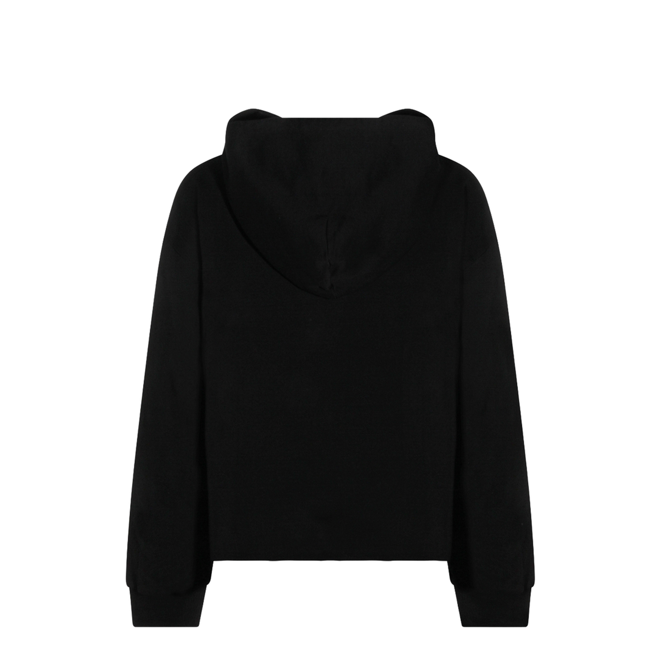 Black Cotton Hoodie