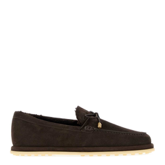 Dark Brown Suede Loafers