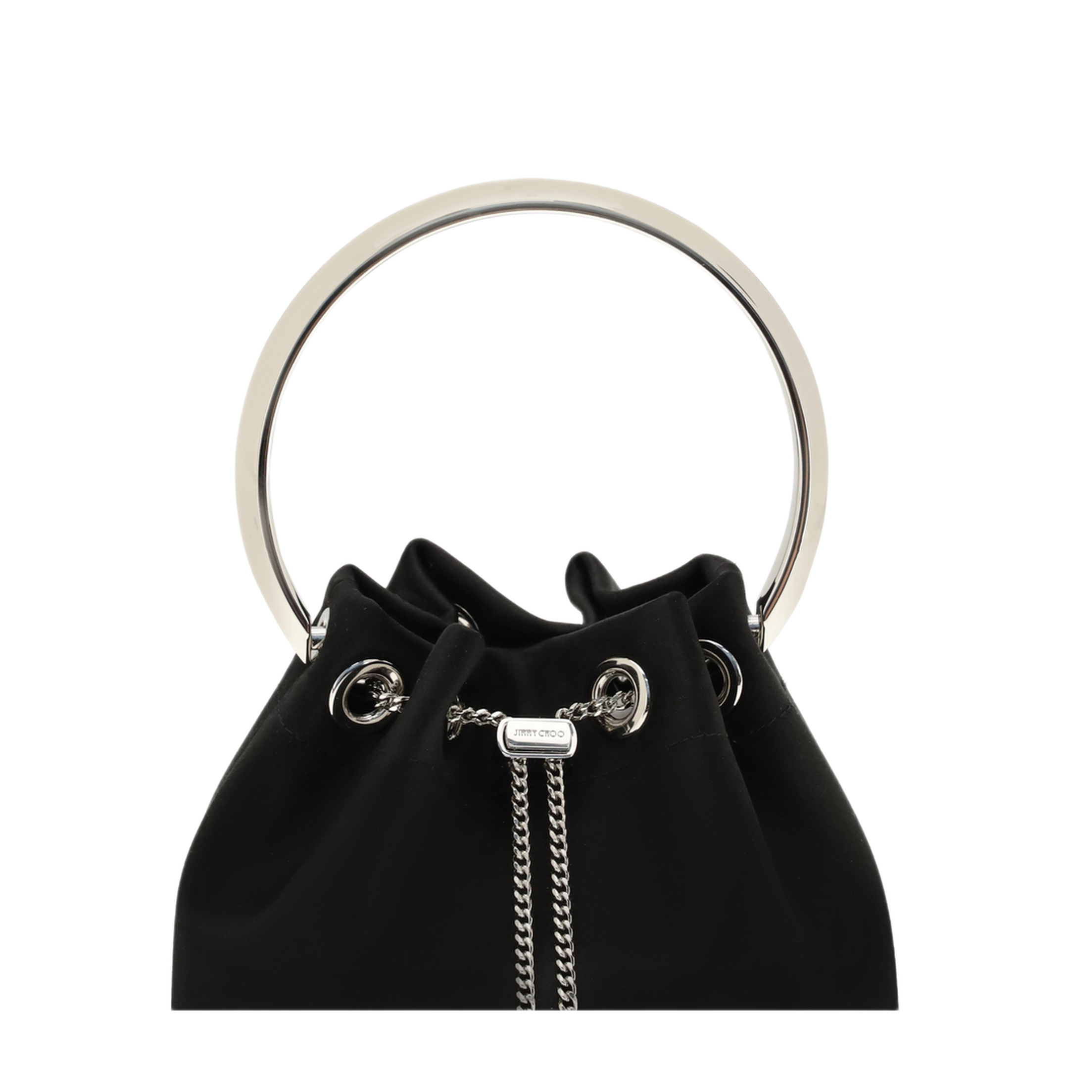 MAYFEYR - Jimmy Choo - Bon Bon Bucket Bag - J000181633BLACKSILVE