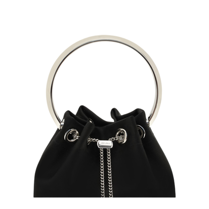 MAYFEYR - Jimmy Choo - Bon Bon Bucket Bag - J000181633BLACKSILVE