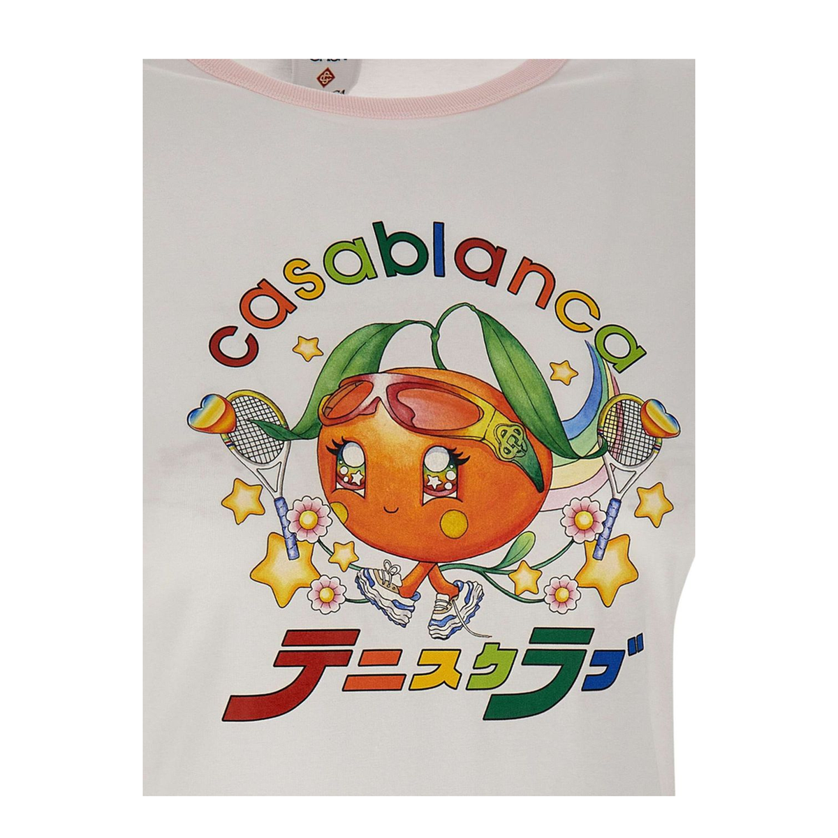 MAYFEYR - Casablanca - Orange Mascot Ringer T Shirt - WAW25JTS04901